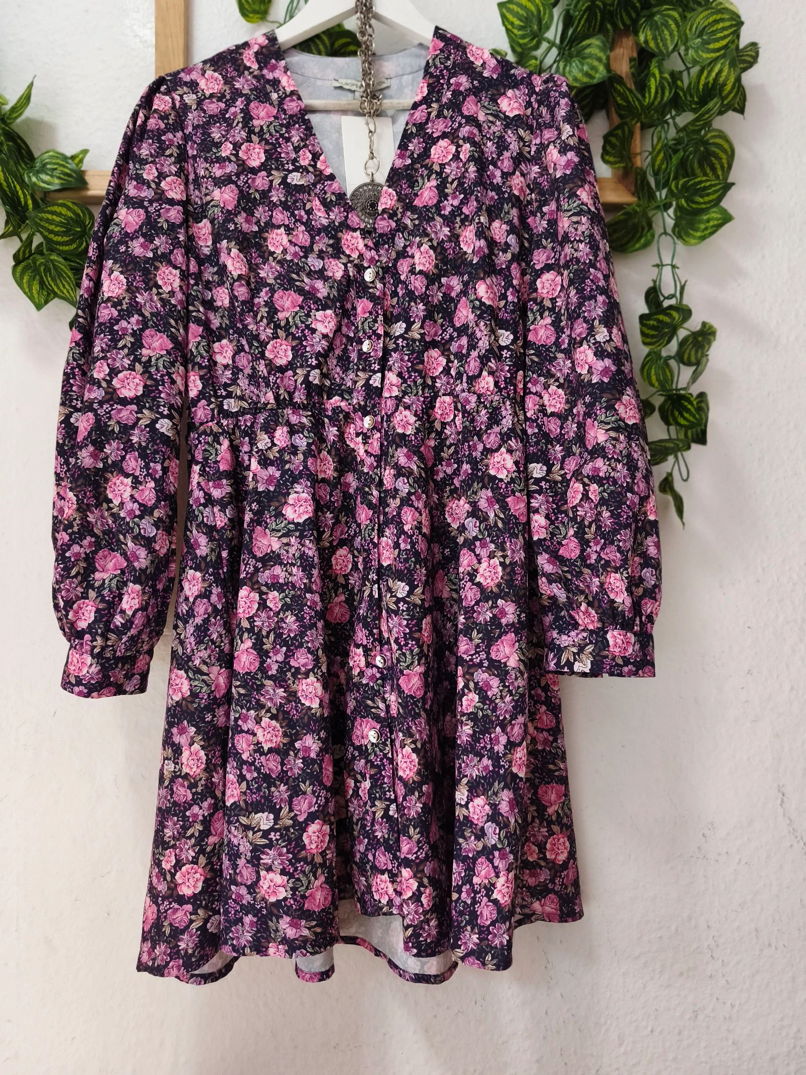 Vestido mini estampado floral talla L  – photo 4